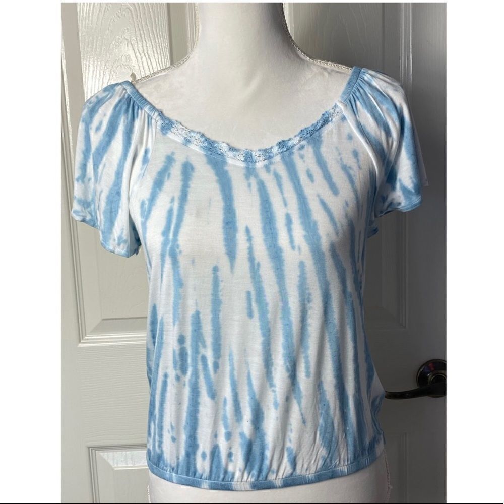 WALLFLOWER Junior Medium Blue Tie Dye Top
